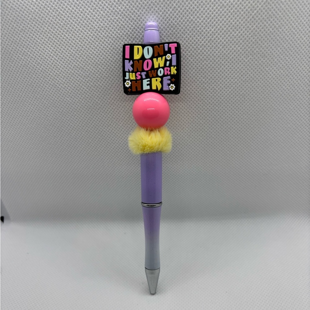 Handmade focal bead pen - Funny adult theme